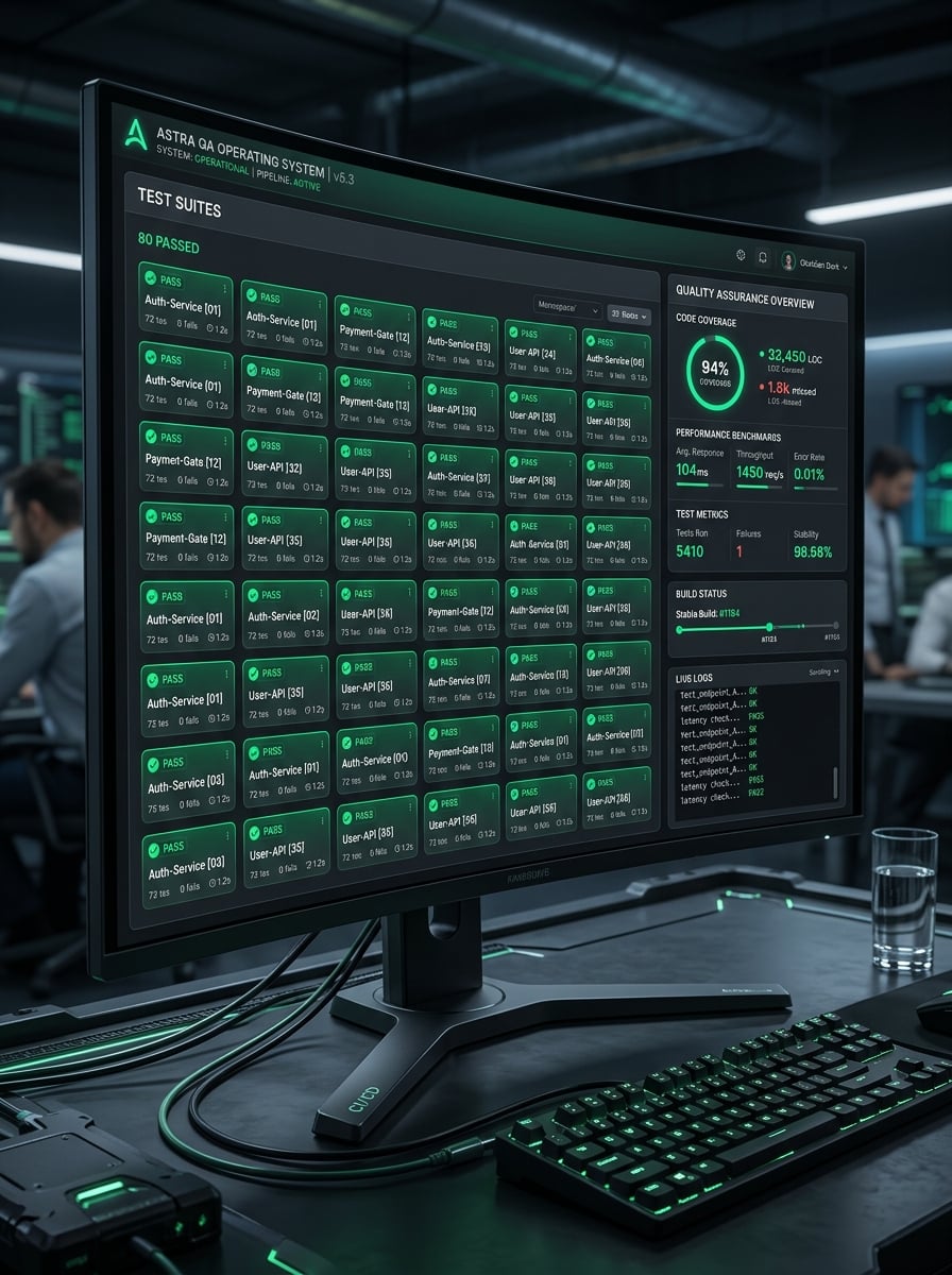 Automated Test Suites — Continuous QA & Quality Verification