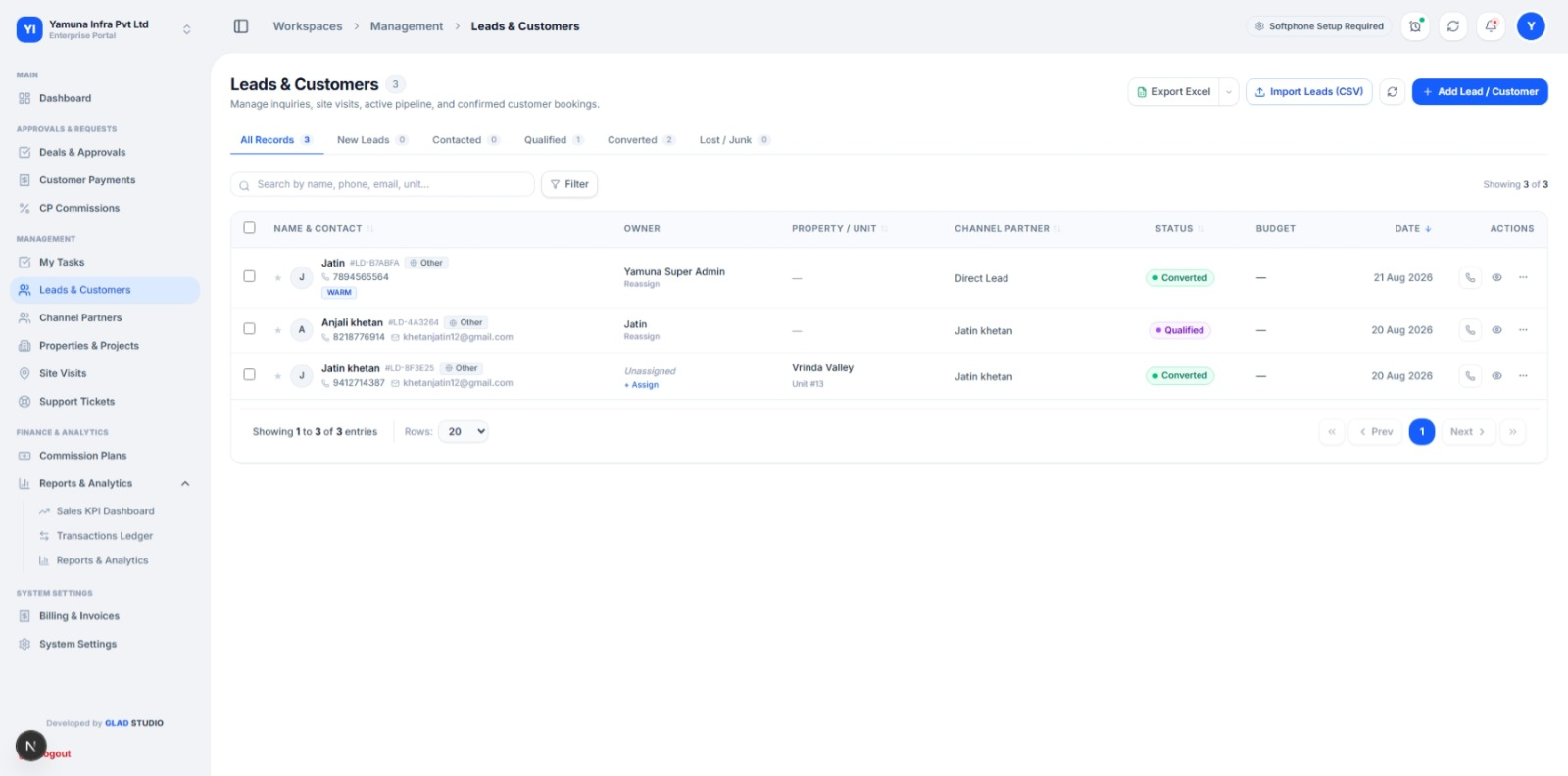 SettleDesk dashboard screen 4