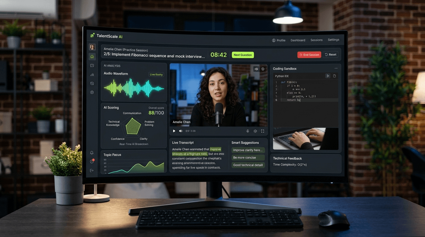 AI Interviewer platform visual